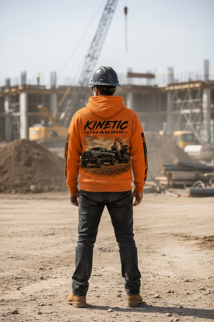 Construction excavator hoodie